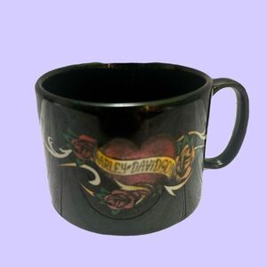 Harley-Davidson Black Mug with Tattoo Heart Design